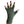 Load image into Gallery viewer, Army Green Fingerless Gloves with a Yellow colored bird on the middle finger; Nail color Dark Red
