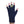 Navy Fingerless Gloves with a Lime colored bird on the middle finger; Nail color Pink