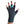 Load image into Gallery viewer, Black Fingerless Gloves with a teal colored bird on the middle finger; Nail color is a dark red

