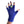 Load image into Gallery viewer, Navy Fingerless Gloves with a Lime colored bird on the middle finger; Nail color Dark Red
