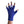 Navy Fingerless Gloves with a Pink colored bird on the middle finger; Nail color Dark Red
