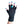 Load image into Gallery viewer, Black Fingerless Gloves with a teal colored bird on the middle finger; Nail color is a blue
