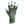 Load image into Gallery viewer, Army Green Fingerless Gloves with a Yellow colored bird on the middle finger; Nail color Blue
