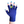 Navy Fingerless Gloves with a Lime colored bird on the middle finger; Nail color Blue