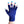 Load image into Gallery viewer, Navy Fingerless Gloves with a Pink colored bird on the middle finger; Nail color Blue
