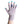 Load image into Gallery viewer, Pink Fingerless Gloves with a Navy colored bird on the middle finger; Nail color Blue
