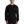 Comfy AF Black sweatshirt with two grey embroidered birds on the top right corner of the sweatshirt. Picture shown on a medium build man.  